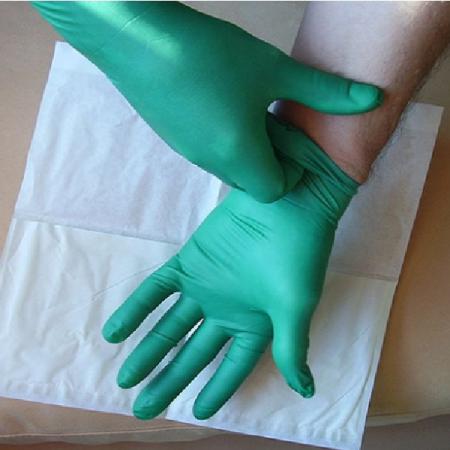 دستکش پزشکی نیتریل نیتکس ده عددی سبز